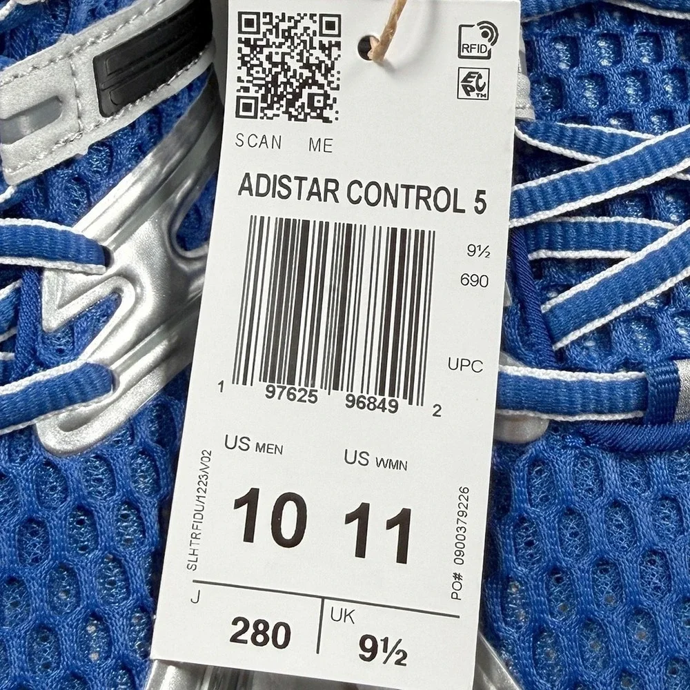 Adidas‎ Adistar Control 5 Shoes - NEW Mens Size 10 Blue / Multi - #49345-TOP2
